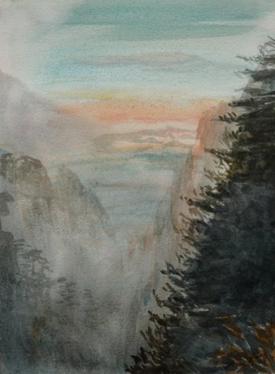 Sen o Paiyun Ting, 2015 (akvarel na papíře) od Christian Furr