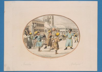 Míčová hra, kolem roku 1910 od Christian Gottfried Geissler