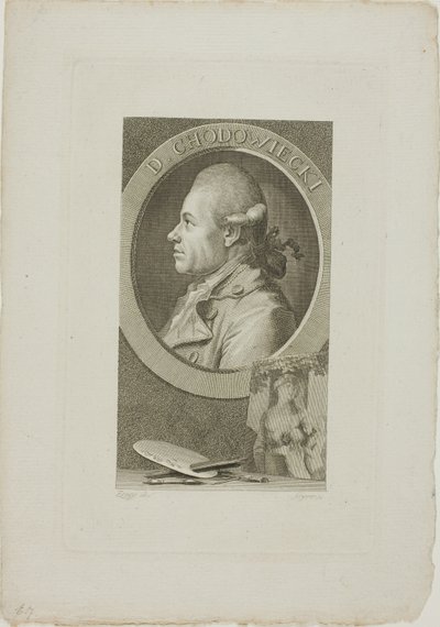 Portrét Daniela Chodowieckého od Christian Gottlieb Geyser