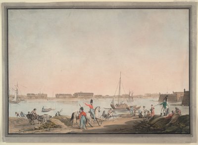 Pohled na Petrohrad z Něvy, 1808 od Christian Gottlieb Hammer