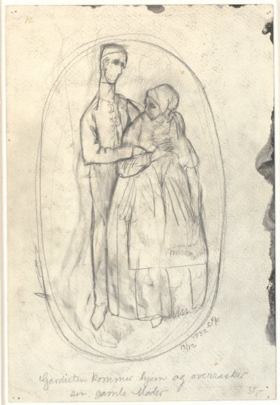 Strážný přichází domů. od Christian Kongstad Petersen