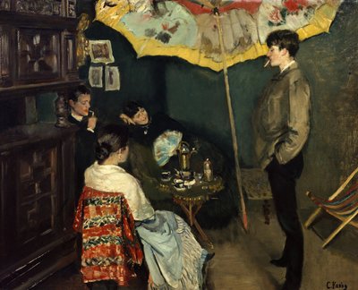 Koutek v mém studiu od Christian Krohg