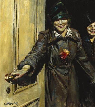Tady jsme (olej na plátně) od Christian Krohg