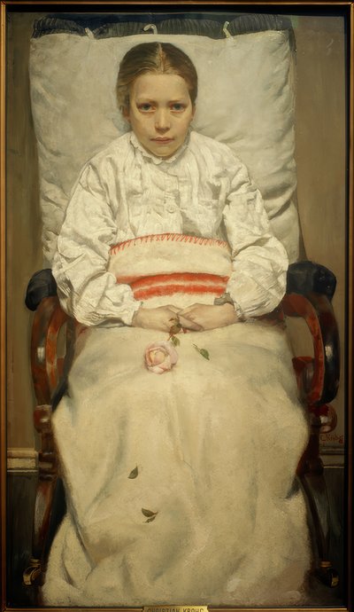 Nemocná dívka od Christian Krohg