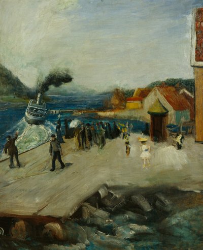 Lehmannovo nábřeží v Drøbaku od Christian Krohg