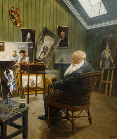 Autoportrét od Christian Krohg