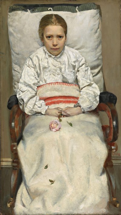 Nemocná dívka od Christian Krohg