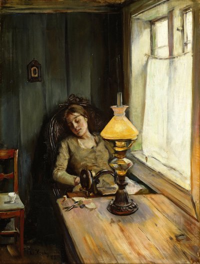 Unavený od Christian Krohg
