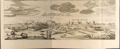 Ilustrace Narva z Cesty k velkému vévodovi z Muscovy a perskému králi od Adama Oleara od Christian Lorenzen Rothgiesser