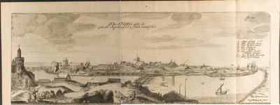 Ilustrace Narva z Cesty k velkému vévodovi z Muscovy a perskému králi od Adama Oleara od Christian Lorenzen Rothgiesser