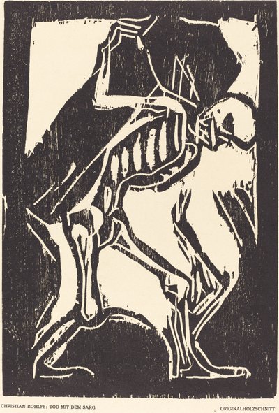 Smrt s rakví, c. 1917. od Christian Rohlfs