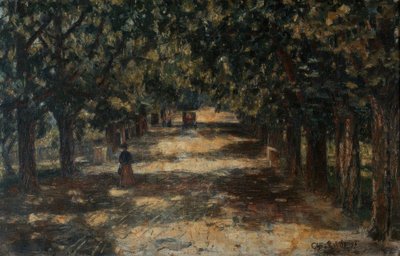 Kastanienallee do Belvedere od Christian Rohlfs