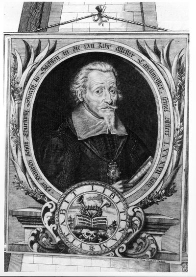 Portrét Heinricha Schutze (1585-1672) od Christian Romstedt or Romstet