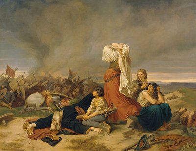 Bitva u Lipan 30. května 1434, 1868. od Christian Ruben
