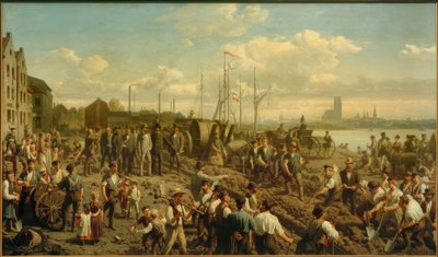 Položení telegrafního kabelu v roce 1878 od Christian Sell