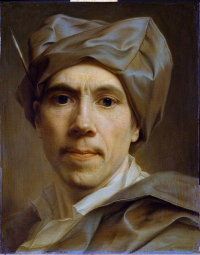 Autoportrét, cca 1747 (olej na mědi) od Christian Seybold
