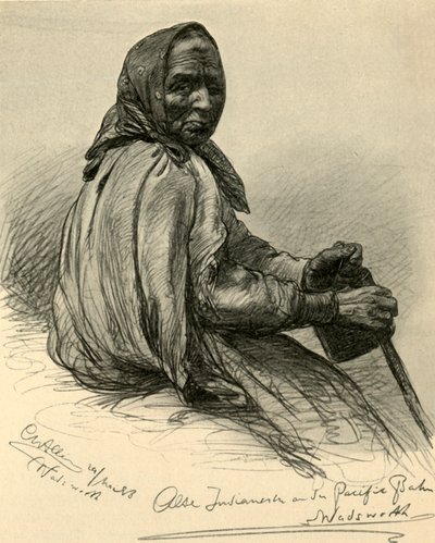 Starší indiánská žena, Wadsworth, Nevada, USA, 1898. od Christian Wilhelm Allers