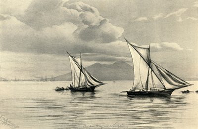 V Neapolském zálivu, 1898. od Christian Wilhelm Allers