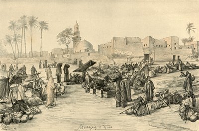 Tržiště, Asyut, Egypt, 1898. od Christian Wilhelm Allers