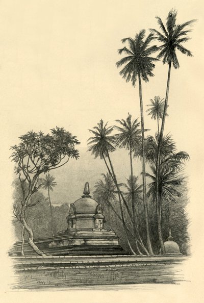 Svatyně Natha Dewale, Kandy, Ceylon, 1898. od Christian Wilhelm Allers