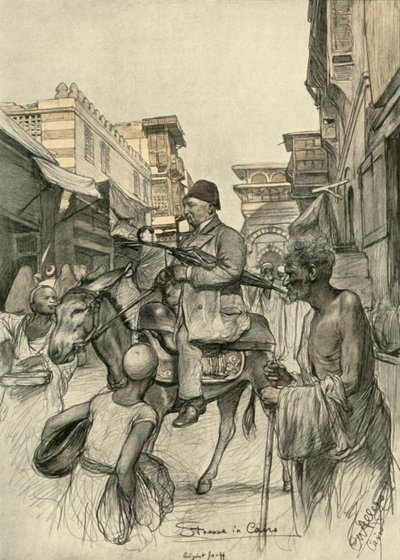 Ulice v Káhiře, 1898. od Christian Wilhelm Allers