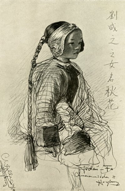 Tschan-Fa - Čínská dívka, Hong Kong, 1898. od Christian Wilhelm Allers