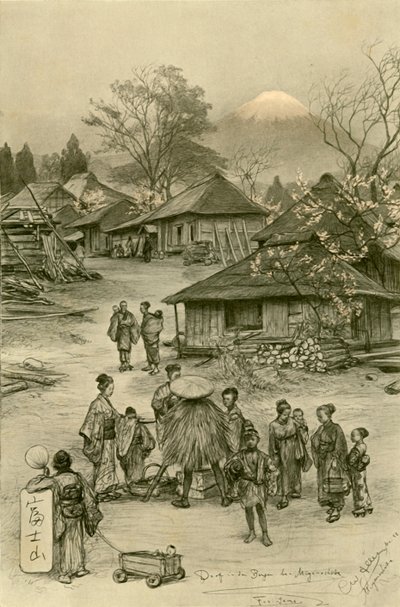 Fuji, Miyanoshita, Japonsko, 1898. od Christian Wilhelm Allers