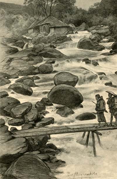 Vodopády v Miyanoshita, Japonsko, 1898. od Christian Wilhelm Allers