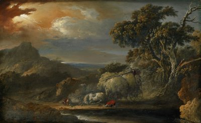 Bouřlivá krajina od Christian Wilhelm Ernst Dietrich