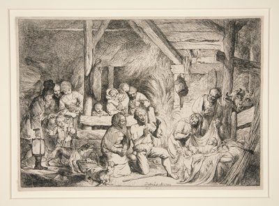 Klanění pastýřů od Christian Wilhelm Ernst Dietrich