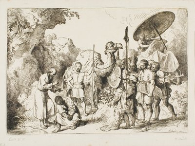 Křest komorníka královny Candace Etiopské od Christian Wilhelm Ernst Dietrich