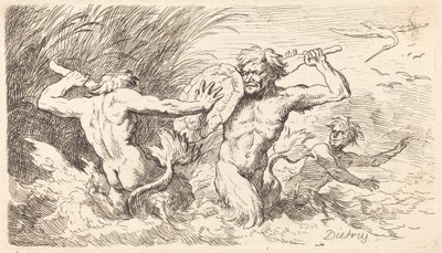 Boj s Tritony od Christian Wilhelm Ernst Dietrich
