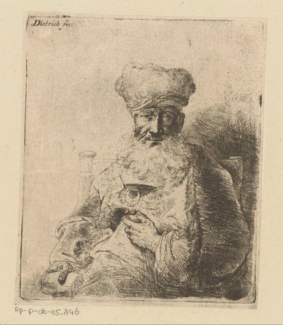 Busta židovského kněze od Christian Wilhelm Ernst Dietrich