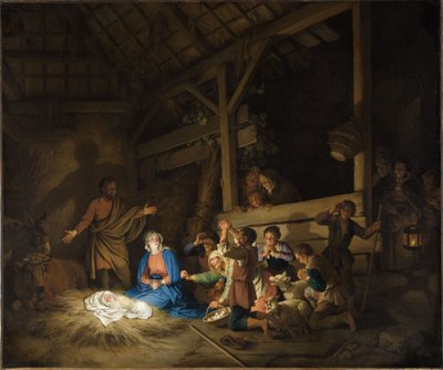 Klanění pastýřů od Christian Wilhelm Ernst Dietrich