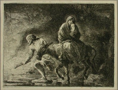 Útěk do Egypta od Christian Wilhelm Ernst Dietrich