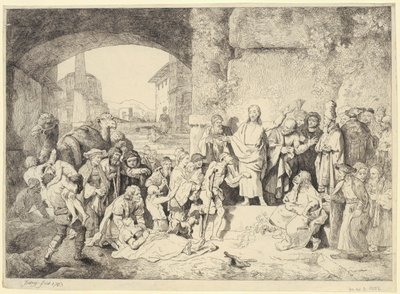 Velké uzdravení nemocných od Christian Wilhelm Ernst Dietrich
