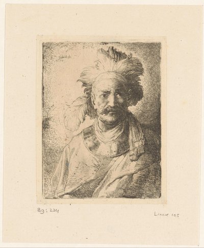 Starý muž s pérem od Christian Wilhelm Ernst Dietrich