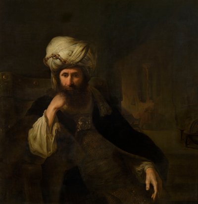 Portrét muže v orientálním oděvu od Christian Wilhelm Ernst Dietrich