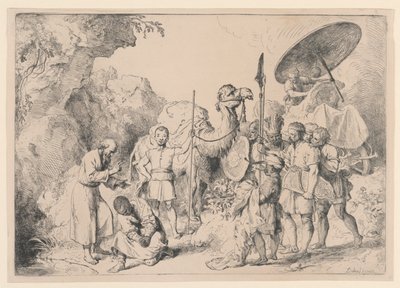Svatý Filip křtí Etiopana od Christian Wilhelm Ernst Dietrich