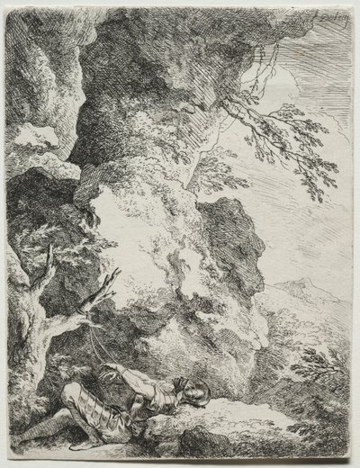 Svatý Vilém, svatý poustevník. od Christian Wilhelm Ernst Dietrich