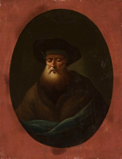 Stařec s modrou látkou od Christian Wilhelm Ernst Dietrich