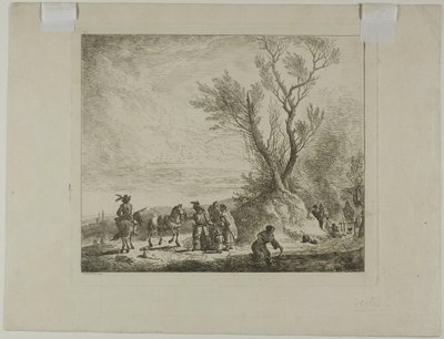 Tábor poutníků od Christian Wilhelm Ernst Dietrich