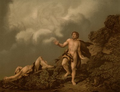 Bratrovražda Cains od Christian Wilhelm Ernst after Dietrich