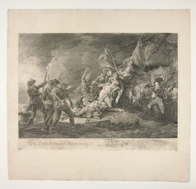 Smrt generála Montgomeryho v Quebecu (La Mort du General Montgomery devant Quebec) od Christian Wilhelm Ketterlinus