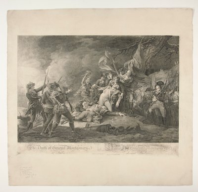 Smrt generála Montgomeryho v Quebecu od Christian Wilhelm Ketterlinus