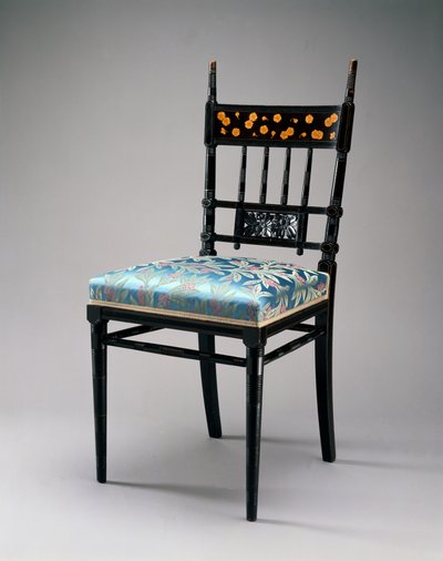 Side Chair, Herter Brothers Company, kolem 1876-79 (třešeň, zlacení a čalounění) od Christian and Gustave 1830 98 Herter