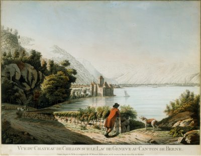 Pohled na hrad Chillon od Christian von Mechel