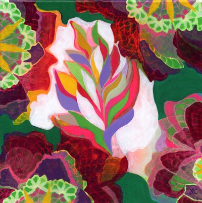 Meditace 37, c 2017 (akryl na plátně) od Christina Saj