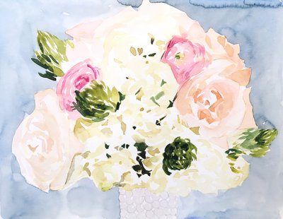 Růžová „Floral Bouquet“ od Christine Lindstrom