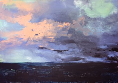 Bouřlivá obloha nad oceánem od Christine Lindstrom